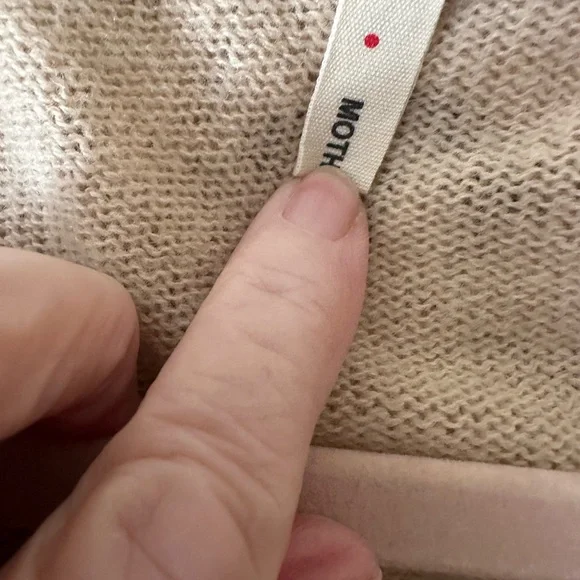 Moth Beige Cardigan with Floral Lace - Picture 4 of 6